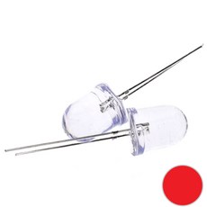 고휘도 LED 10MM RED, 1개