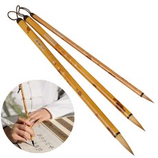 한풍서예 천연 늑대털 서예붓 세트 캘리그라피 붓글씨용 3종세트, 1세트, 소+중+대