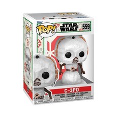 펀코 Funko 팝 스타워즈 홀리데이 보바 펫 스노우맨, 1개