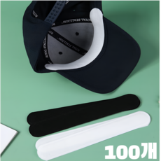 모자땀흡수패드 셔츠 옷깃 오염방지, 100개, 화이트
