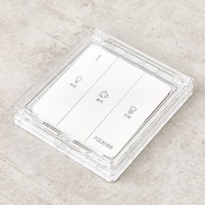 방수 소켓 푸시 단추 타입 보호 욕실 86 조명 스위치 상자 자체 커버 접착, A2, 1개