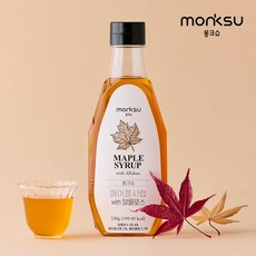 몽크슈 무설탕 저당 알룰로스 메이플시럽 530g, 없음