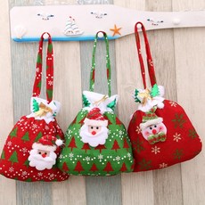 아르벤 크리스마스 3총사 복주머니 미니백 토트백 가방 미니 털가방 겨울 가방 여성 여성용 성탄절 주머니 선