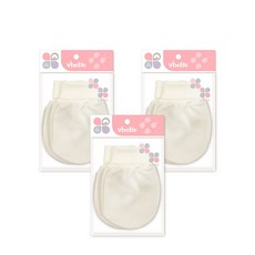 Vibebe 無染棉透氣網布束口手套 台灣製新生兒防抓手套 親膚呵護寶寶