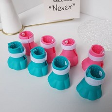 보호 목욕 고양이 발커버 할큄방지 발토시 신발 용품 안전 물품, 소형, 민트