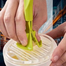 손가락보호 강판집게 강판손잡이보호대 감자강판 마늘갈기 수동마늘다지기 감자강판안전손잡이 주방집게, 그린