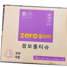 제로클리어 점보롤 화장실 화장지 2겹 180m 16롤, 본상품