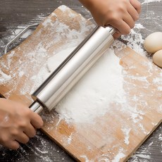 아인쿡 스텐 반죽밀대 만두피 밀대 롤 19cm, 1개, 이미지참조