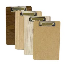 신아몰 A5 우드 클립보드 5개, 미색