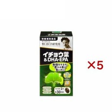 노구치의학연구소 은행잎&DHA EPA 영양제 60정 5세트 일본제, 1세트