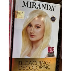 Miranda 專業染髮劑 顯色持久 3D Color Effect, Mc-6 褪色 bleaching, 1個