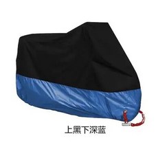오토바이 커버 사계절 방수 방진 UV 차단 190T 여러 가지 색상, 3XL for 2201-2300mm, Black Blue