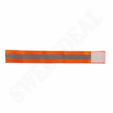 페레테 형광 반사 암밴드 주황 안전스트랩 야광각반 밴드각반, 한줄 주황, 1개