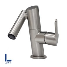 로딘 고급 회전형 세면대 세면기 수전 무광 욕실 세면수전 스텐304 수도꼭지 교체, 1개