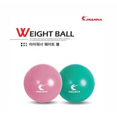 아이워너 웨이트볼 1.5kg 홈트레이닝 균형강화 임산부 스트레칭 놀이, 민트 1.5kg
