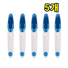 캡뚜껑 쪽가위 미니가위실밥정리, 5개, 블루