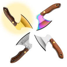 미니어처 나이프 도끼 키링 열쇠고리, 1개, 금도끼