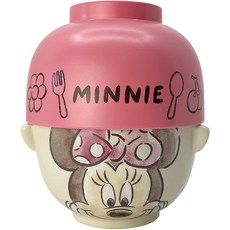 [캐릭터 6종] Sunart 일본 디즈니 밥그릇 세트 캐릭터 식기, 1세트, 미니마우스