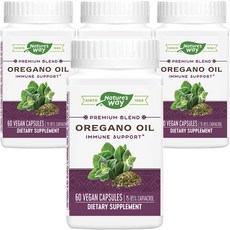 Nature's Way 然萃維 牛至油素食膠囊, 60顆, 4罐