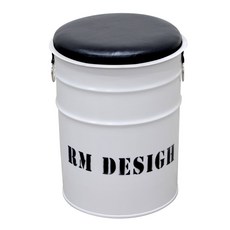 RM다용도 하우징 스툴 드럼통 장남감 깡통 의자, 하우징-화이트, 1개