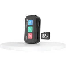 블루투스가 탑재된 MP3 플레이어 내장 스피커가 있는 휴대용 디지털 무손실 32G 뮤직 풀 터치 스크린 음성 녹음기 전자책 FM 라디오 미니 백 클립 디자인(블랙), 블루투스가 탑재된 MP3 플레이어, 내장 스피커가 있는