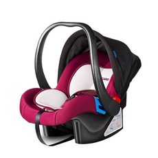 【베스트셀러】수출용 아기 카시트 바구니형 신생아 안전좌석 휴대용 흔들의자 0~13개월 아기 전용 안전 카시트, 부르고뉴