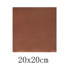 사각 밀랍 시트 컬러 오목 볼록 주름진 벌집 공예 축복 촛불 만들기 용품 20x20cm 10 개, brown 20x20cm