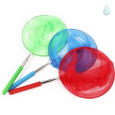 꿈꾸는비 잠자리채 5단 길이조절 스테인리스, 블루