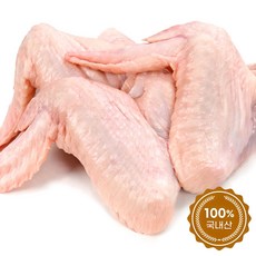 [케이원푸드] 국내산 (냉장) 닭날개 1kg, 1개