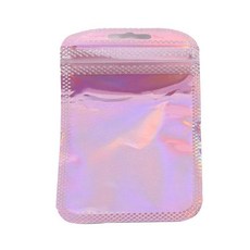 가방 투명 레이저 플라스틱 씰 디스플레이 수공예품 네일 속눈썹 포장 보관, 1개, 8. Pink 6.5x10cm