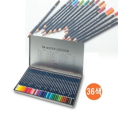 학교준비물 색칠하기 수채화 색 수성 물감 필기도구 틴케이스 필수품 83392ea 1(pc), 진하기