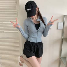 [수앤수][3피스set] 주피터 핑거홀 집업 래쉬가드 (26SW002)