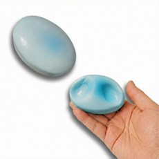 스퀴시 치즈 케이크 치즈빵 말랑이 스트레스볼, 파란색, 1개