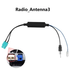 Hizpo 단일 헤드 또는 듀얼 FAKRA RF 라디오 안테나 어댑터 변환기 케이블(Audi VW Benz 차량용 멀티미디어, 01 CHINA, 02 Radio Antenna3