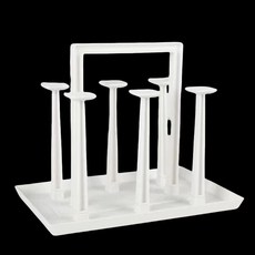 부츠 수납 정리함 부츠정리 신발정리 블랙 철제, 1개, B. 화이트