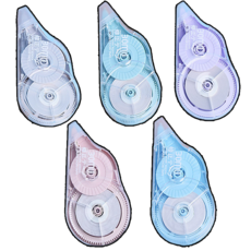 수정킹 원형 대용량 대량 수정테이프 30M, 5개, 파스텔 혼합 세트