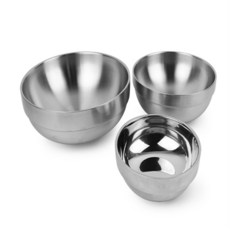 사라샵 그릇 비빔밥그릇 스텐대접, 12cm