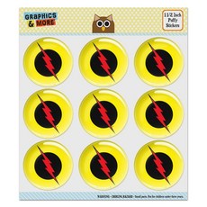 플래시 리버스 플래시 로고 퍼피 버블 돔 스크랩북 크래프팅 The Flash Reverse Flash Logo Puffy Bubble Dome Scrapbooking Crafti, 1.5 Inch Stickers, 미정