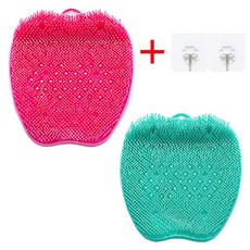 만능 발브러쉬 2종 세트, 핑크 + 민트, 1세트