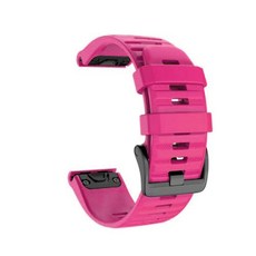 Garmin Fenix 6 6X Pro 5 5S 5X Plus 용 시계 밴드 3HR Fenix7 7X 실리콘 퀵 릴리스 이지핏 손목 밴드 스트랩 26 20 22mm, 22 mm Fenix 5 6 Pro, Rose red