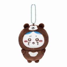 곰돌이 먼작귀 인형 키링, 1개, 하치와레, 10cm