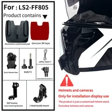 호환LS2 헬멧 맞춤형 MX701 436 FF370 352 800 801 802 805 811 903 GoPro Hero10 Insta360 X2 3 DJI 액세, 02 For Ls2-FF805