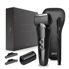 조아스 블랙티타늄코팅 3중날 전기면도기, 블랙, JS-7300
