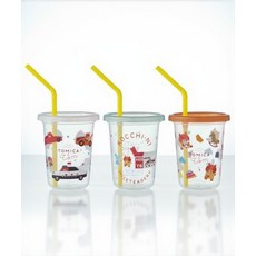 빨대 부착 텀블러 3개 320ml SIH3ST - 기타 15, free