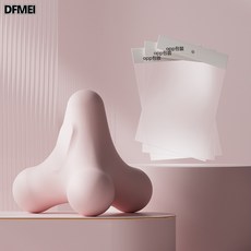 DFMEI 四角筋膜球肌肉放鬆按摩球tpe按穴位舒展肩頸緩解痠痛健身球, 1個, 粉色OPP袋裝:如圖