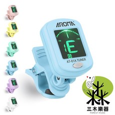 AROMA AT-01A 調音器，吉他、烏克麗麗、貝斯、小提琴適用，夾式調音，多色可選, 單買日製電池, 1個