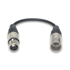 카나레 DMX 조명용 변환케이블 리안 XLR 3pin 암-5pin 수, 1개, 회색, 50cm