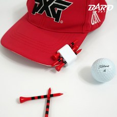 모자 티꽂이 홀더 휴대용 골프티 수납 티정리 꽂이, 그린, 1개