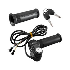 3핀 EBike 풀 트위스트 스로틀 그립 전기 스쿠터 세발자전거 및 자전거에 적합 자전거 그립, 3핀 EBike 풀 트위스트 스로틀 그립, 전기 스쿠터