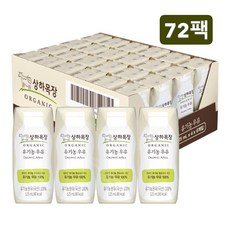 상하목장 유기농 멸균 우유, 125ml, 72개
